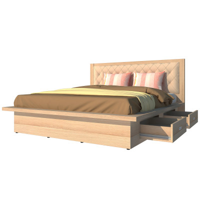 Giường ngủ 2 hộc kéo Tundo 180cm x 200cm