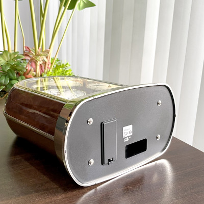 Đồng hồ để bàn Nhật Bản Rhythm 4SG696WT23 Kt 21.3 x 27.1 x 12.2cm, 1.3kg Vỏ nhựa