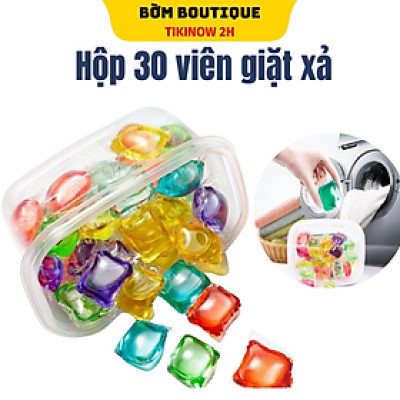 HỘP 30 VIÊN GIẶT XẢ QUẦN ÁO TIỆN DỤNG