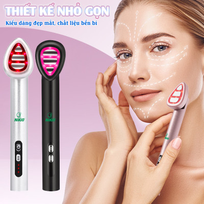 Máy massage mắt môi Nikio NK-125D - Thiết bị làm đẹp đa năng, công nghệ EMS, IPL, rung và nhiệt nóng