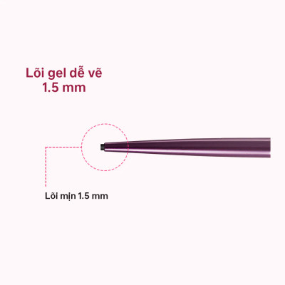 Bút Chì Gel Kẻ Mí Mắt Siêu Chống Trôi Dạng Xoay Kissme Heroine Make Màu Nâu #02