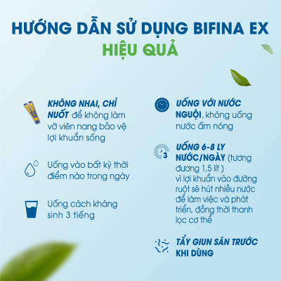Men tiêu hóa Bifina Nhật Bản - Loại EX - Lẻ 1 gói (không có hộp)
