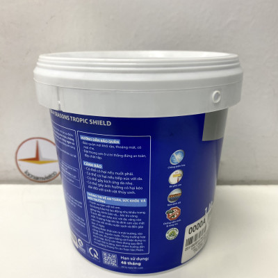 Sơn phào chỉ trong và ngoài nhà Toa 4 Seasons Tropic Shield màu vàng C- 7870_1L