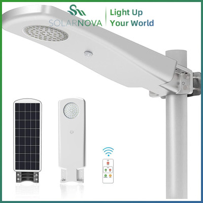 Đèn đường năng lượng mặt trời ngoài trời, Đèn LED chiếu sáng sân từ hoàng hôn đến bình minh với cảm biến chuyển động, Điều khiển từ xa, Ánh sáng ban ngày 6500K 2500lm, Chống nước theo tiêu chuẩn IP65, Đèn góc rộng cho đường lái xe, bãi đỗ xe