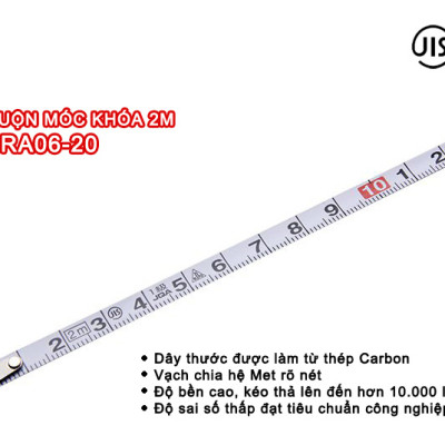 THƯỚC CUỘN MÓC KHÓA 2m KDS 