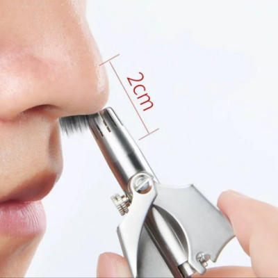 ( Hàng Cao Cấp ) Dụng Cụ Cắt Tỉa Lông mũi Thép Không Rỉ , Nhỏ Gọn Tiện Dụng , Dễ Dàng Vệ Sinh ( tặng bộ chổi vệ sinh nội địa nhật mini )