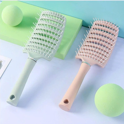 Lược gỡ rối, tạo kiểu chải tóc làm phồng tóc hình bán nguyệt, lược chải tóc gỡ rối tạo kiểu