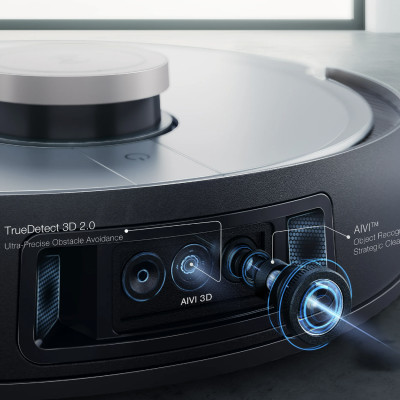 Robot Hút Bụi Lau Nhà Ecovacs T30 Omni Xòe Giẻ 11.000 Pa, Kháng Khuẩn Ion Bạc - Hàng Chính Hãng