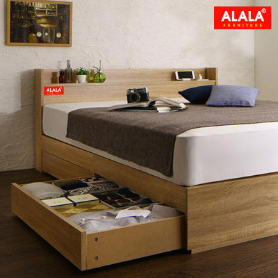Giường ngủ ALALA10 + 2 hộc kéo / Miễn phí vận chuyển và lắp đặt/ Đổi trả 30 ngày/ Sản phẩm được bảo hành 5 năm từ thương hiệu ALALA/ Chịu lực 700kg