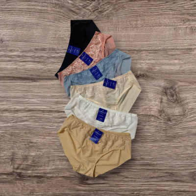 Quần lót nữ, combo 10 quần lót thun lạnh phối ren