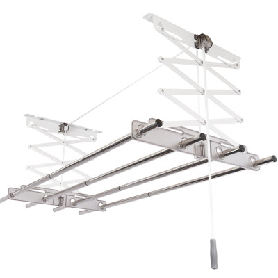 Giàn phơi quần áo treo trần Wellex Hàn Quốc RG4180-O đủ phụ kiện (4 kẹp)