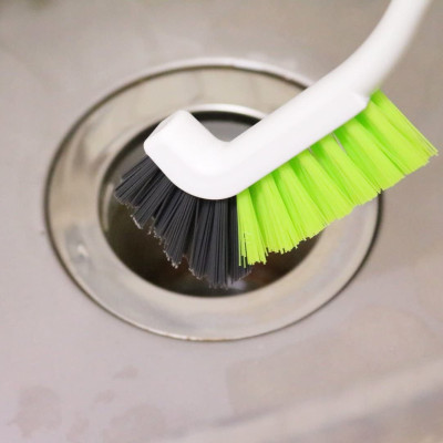 Bàn chải chà góc Kokubo, thiết kế chữ L giúp dễ dàng cọ rửa góc phòng, những chỗ mà bàn chải thường không thể cọ sạch - nội địa Nhật Bản 
