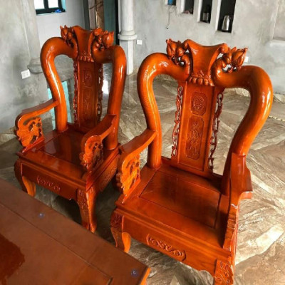 Bộ Bàn Ghế Minh Quốc Đào Gỗ Sồi Nga