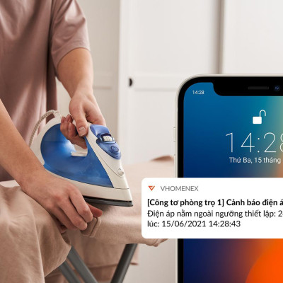 Thiết bị giám sát tiêu thụ điện năng thông minh Vconnex, kết nối app,có chứng chỉ đo lường,