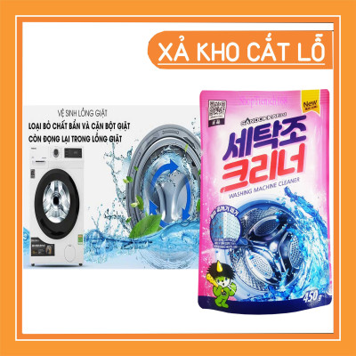 Bột tẩy vệ sinh lồng máy giặt Sandokkaebi 450g Hàn Quốc - hàng chính hãng