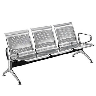 Ghế băng chờ 3 chỗ ngồi inox nhập khẩu CW3001-3 Nội thất Capta Ghế khách chờ khung inox giá đỡ sắt sơn tĩnh điện màu đen tại tp hcm