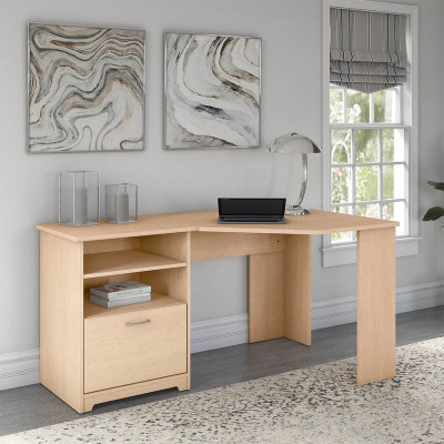 Bàn làm việc đẹp kiểu dáng nhỏ gọn gỗ công nghiệp SMLIFE Dexly