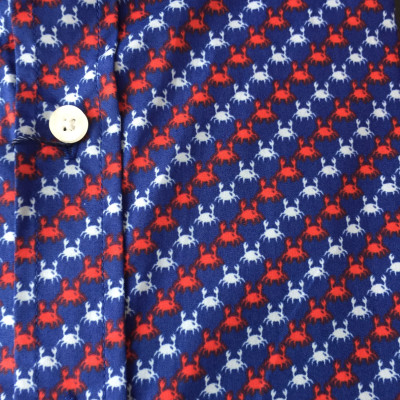 Áo sơ mi cộc tay nam công sở Aligro hoạ tiết con cua dáng Custom ALGS-C86  ( SIZE S)