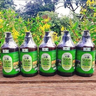 Tinh chất dầu gội đầu thảo mộc dưỡng tóc MẸ KEN chai 500 ml tặng tinh dầu sả chanh mẹ ken treo xe