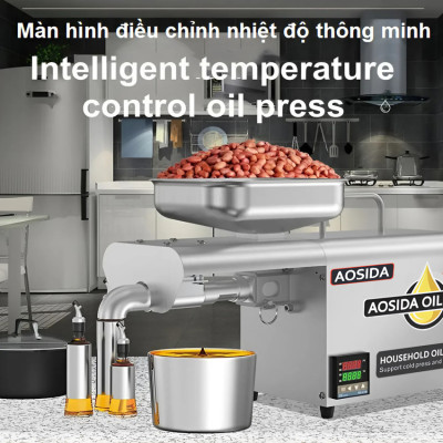 Máy ép dầu thực vật nóng và lạnh dùng trong gia đình thương hiệu Anh Quốc cao cấp AOSIDA A250 - Hàng Chính Hãng