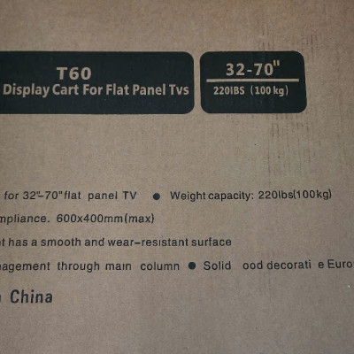 Khung Treo Tivi Di Động T60 (Tối Đa 70 inch) – Giải Pháp Linh Hoạt Cho Phòng Học, Studio, Văn Phòng - Hàng nhập khẩu