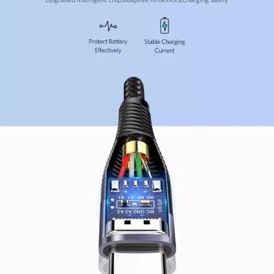 Ugreen UG60204ED022TK 0.5 Màu Xám Cáp USB-A sang Type C sạc nhanh - HÀNG CHÍNH HÃNG
