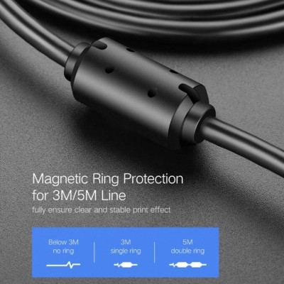 Ugreen UG10350US135TK 1.5M màu Đen Cáp USB 2.0 sang USB B máy in đầu mạ vàng - HÀNG CHÍNH HÃNG