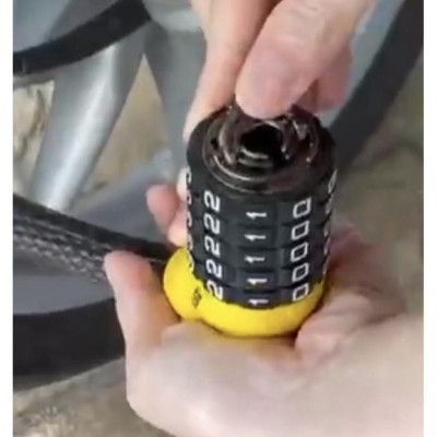 Khóa xe đạp 5 số SOLEX Thái Lan thân dây cáp 20mm x 1m - MSOFT