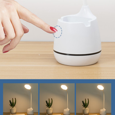 Đèn Led Chống Cận Để Bàn Có Hộp Bút, Giá Để Điện Thọai PaKaSa - Hàng Chính Hãng