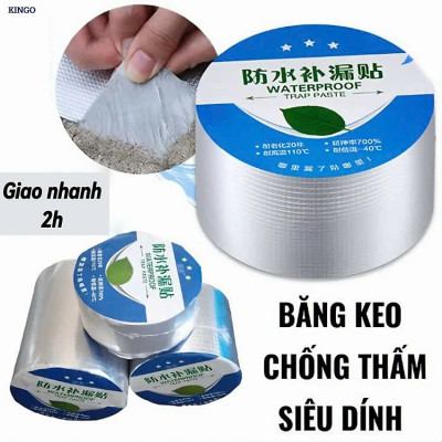 COMBO 2 CUỘN Băng Keo Chống Thấm, Chống Dột Dán Siêu Dính Trên Mọi Bề Mặt, Dán Mái Tôn, Dán Tường, Dán Ống Nước 5m x 5cm