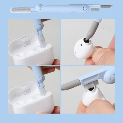 Bộ vệ sinh làm sạch cho bàn phím, máy tính, màn hình điện thoại, tai nghe bluetooth đa chức năng 7 trong 1 - Hàng Chính Hãng