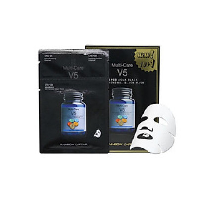 Hộp 11 mặt nạ kiềm dầu - ngăn ngừa mụn - nâng cơ mặt 3 bước Rainbow L