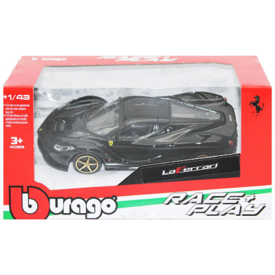 Đồ Chơi Mô Hình Xe Ferrari R & P-LaFerrari Tỉ Lệ 1:43 - Bburago 31137BLA/18-36100 - Màu Đen