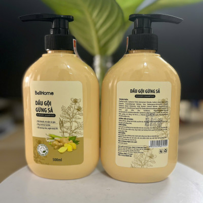 Dầu Gội Gừng Công nghệ sinh học Kích Mọc Tóc Bell Home 500ml