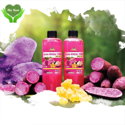 Giấm Trái Cây Nguyên Chất MẸ KEN - GIẤM TÁO, GIẤM NHO, GIẤM KHOAI LANG TÍM