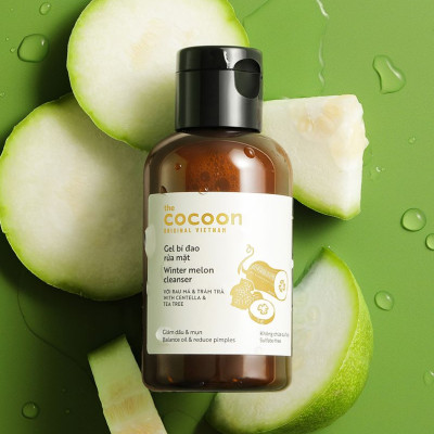 Combo Gel bí đao rửa mặt cocoon 140ml + Cà phê Đắk Lắk sạch da chết cocoon 200ml