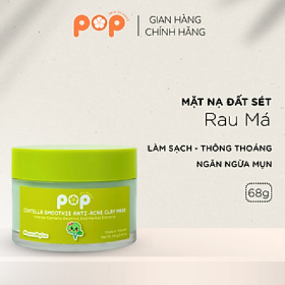 Mặt Nạ Đất Sét Rau Má Ngừa Mụn Mịn Da POP
