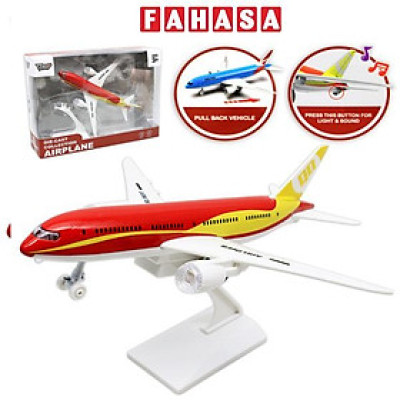 Đồ Chơi Mô Hình Máy Bay Thương Mại Có Đèn Và Âm Thanh - Vecto VT775 - Màu Đỏ