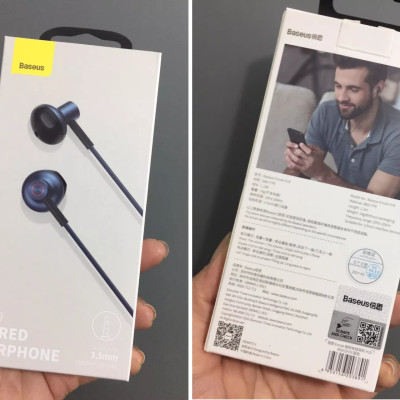 Tai nghe chân cắm 3.5mm âm thanh 6D Baseus H19 - Hàng chính hãng