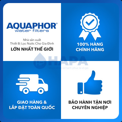 Máy Lọc Nước AQUAPHOR CRYSTAL H Chuẩn Nước Khoáng Uống Trực Tiếp, Công Nghệ NANO Aqualen, Không Dùng Điện - Nhập Khẩu Châu Âu , Hàng Chính Hãng