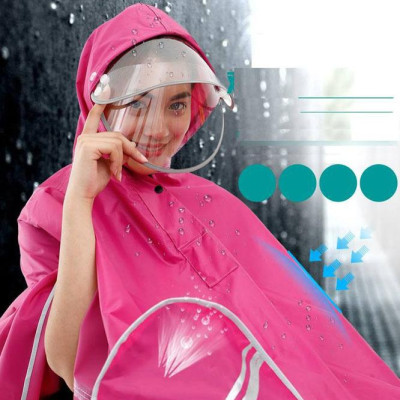 Áo mưa phản quang 1 đầu có kính cao cấp