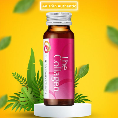 The Collagen Shiseido Dạng Nước Dễ Hấp Thụ (Hộp 10 Chai) - Hỗ Trợ Đẹp Da - Nhập Khẩu Chính Ngạch Có Tem Phụ Tiếng Việt