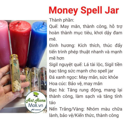 Sigil Nguyệt Quế & Spell Jar (Tình Yêu, May Mắn, Tiền Tài, Bảo Vệ...)