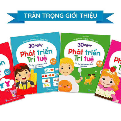 Tủ Sách Rèn Luyện Trí Thông Minh - 30 Ngày Phát Triển Trí Tuệ Dành Cho Bé 2-4 Tuổi