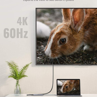 Ugreen UG70495CM136TK 5 trong 1 màu xám bộ chuyển USB type C ra 3*USB 3.1 sạc 100w PD 4K HDMI - HÀNG CHÍNH HÃNG