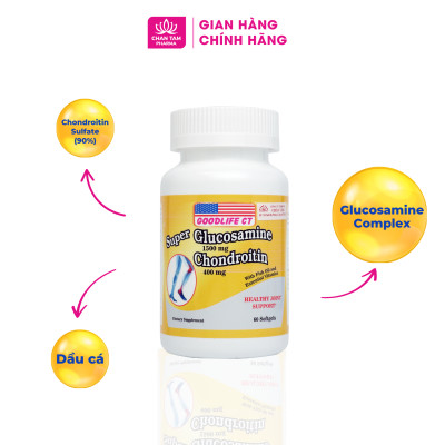 [Chính Hãng] Viên Uống Super Glucosamine Lọ 60 Viên - Hỗ Trợ Xương Khớp, Đau Nhức Xương Khớp, Bổ Khớp