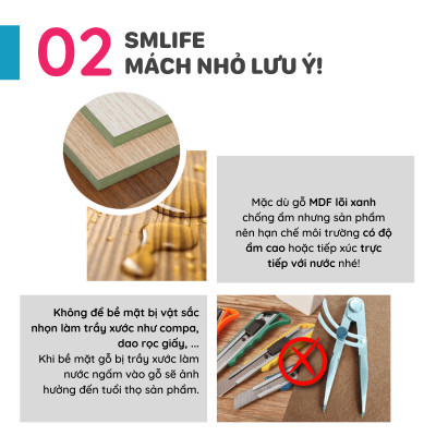 Bàn Làm Việc Đơn Giản Thương Hiệu SMLIFE (Nhiều mẫu, có thể đổi Size và màu sắc)