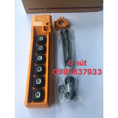 Tay bấm điều khiển 6 nút Hàn Quốc dùng điểu khiển các thiết bị nâng an toàn tiện lợi