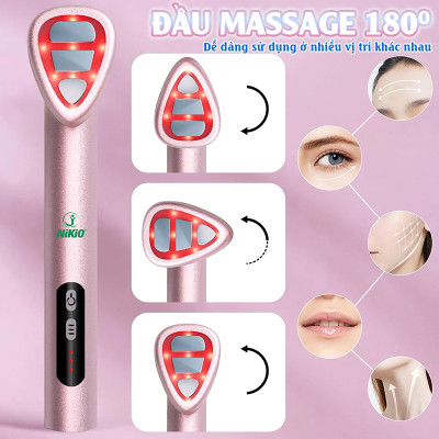 Máy massage mắt môi Nikio NK-125D - Thiết bị làm đẹp đa năng, công nghệ EMS, IPL, rung và nhiệt nóng