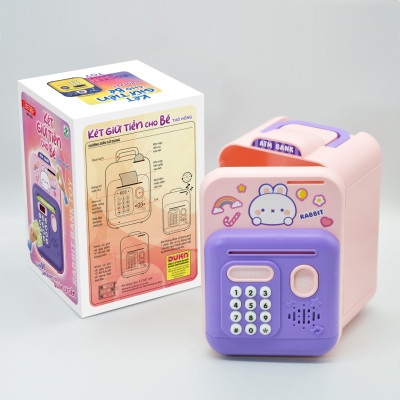 Đồ Chơi Két giữ tiền cho bé - Thỏ hồng DK81290 - Duka ( Màu ngẫu nhiên )